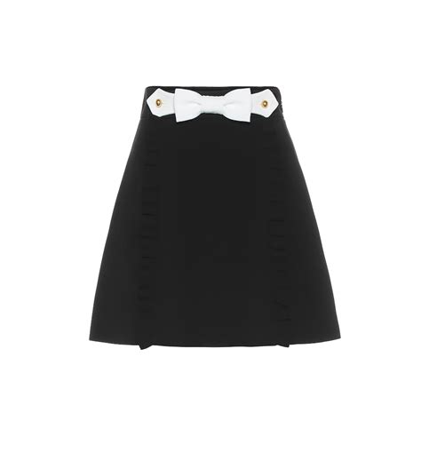 mytheresa miu miou skirt